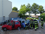 Oefening Brand Wegvervoer Auto Vaart Buitenpost
